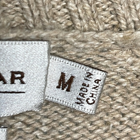 Peter Millar Men’s Shawl Pullover Seaside Sand Sweater Sz M Cotton Flax & Silk - Picture 13 of 15